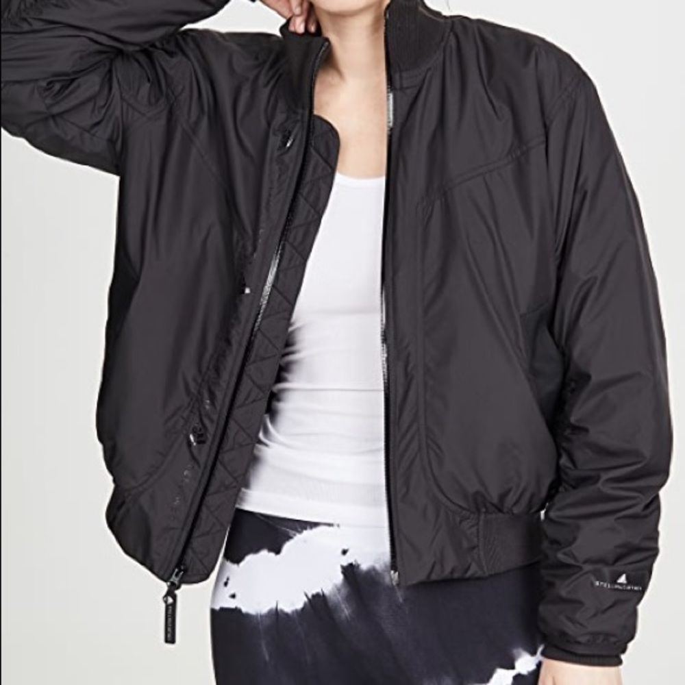 Adidas by Stella McCartney Black Bomber Jacket